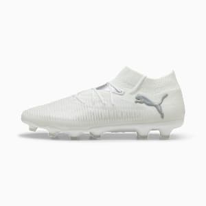 ユニセックス フューチャー 8 プロ HG サッカー スパイク, PUMA White-Matte Silver, extralarge-JPN