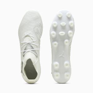 ユニセックス フューチャー 8 プロ HG サッカー スパイク, PUMA White-Matte Silver, extralarge-JPN