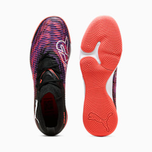 FUTURE 8 MATCH Indoor Training Men's Soccer Cleats, PUMA Black-PUMA White-Glowing Red, extralarge