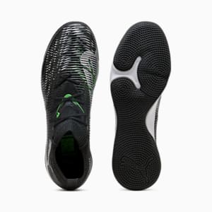 FUTURE 8 MATCH Indoor Training Men's Soccer Cleats, PUMA Black-Cool Light Gray-Fluo Green, extralarge