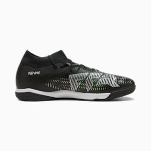 FUTURE 8 MATCH Indoor Training Men's Soccer Cleats, PUMA Black-Cool Light Gray-Fluo Green, extralarge