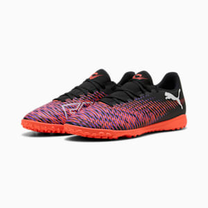 FUTURE 8 PLAY TT Men's Soccer Cleats, PUMA Black-PUMA White-Glowing Red, extralarge