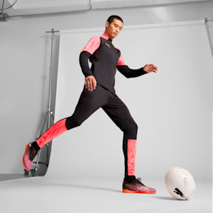 FUTURE 8 PLAY TT Men's Soccer Cleats, PUMA Black-PUMA White-Glowing Red, extralarge