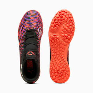 FUTURE 8 PLAY TT Men's Soccer Cleats, PUMA Black-PUMA White-Glowing Red, extralarge