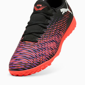 FUTURE 8 PLAY TT Men's Soccer Cleats, PUMA Black-PUMA White-Glowing Red, extralarge