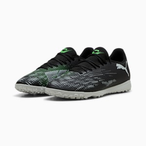 FUTURE 8 PLAY TT Men's Soccer Cleats, PUMA Black-Cool Light Gray-Fluo Green, extralarge