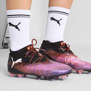 FUTURE 8 ULTIMATE Firm Ground Women's Soccer Cleat, PUMA Black-PUMA White-Glowing Red, extralarge