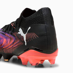 Tacos de fútbol FUTURE 8 MATCH FG/AG para mujer, PUMA Black-PUMA White-Glowing Red, extralarge
