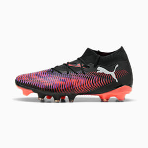 FUTURE 8 MATCH Firm Ground/Artificial Ground Women's Soccer Cleats, PUMA Black-PUMA White-Glowing Red, extralarge