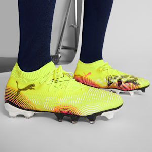 FUTURE 8 MATCH Firm Ground/Artificial Ground Women's Soccer Cleats, Yellow Alert-PUMA Black-Sun Struck, extralarge
