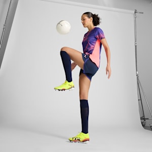 FUTURE 8 MATCH Firm Ground/Artificial Ground Women's Soccer Cleats, Yellow Alert-PUMA Black-Sun Struck, extralarge