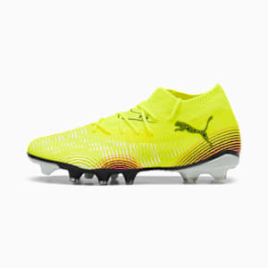 FUTURE 8 MATCH Firm Ground/Artificial Ground Women's Soccer Cleats, Yellow Alert-PUMA Black-Sun Struck, extralarge