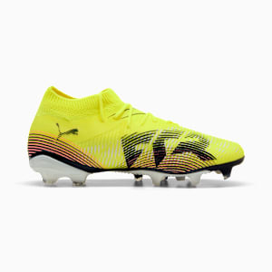 FUTURE 8 MATCH Firm Ground/Artificial Ground Women's Soccer Cleats, Yellow Alert-PUMA Black-Sun Struck, extralarge