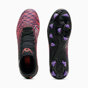 FUTURE 8 PLAY Firm Ground/Artificial Ground Women's Soccer Cleats, PUMA Black-PUMA White-Glowing Red, extralarge