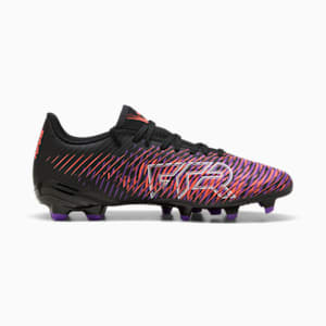 FUTURE 8 PLAY Firm Ground/Artificial Ground Women's Soccer Cleats, PUMA Black-PUMA White-Glowing Red, extralarge