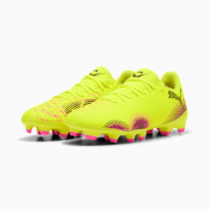 FUTURE 8 PLAY Firm Ground/Artificial Ground Women's Soccer Cleats, Yellow Alert-PUMA Black-Sun Struck, extralarge