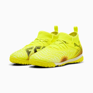 キッズ フューチャー 8 マッチ TT ＋ ミッド サッカー トレーニングシューズ 20-24cm, Yellow Alert-PUMA Black-Sun Struck, extralarge-JPN