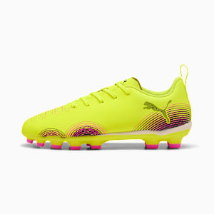 キッズ フューチャー 8 プレイ HG ＋ ミッド サッカー スパイク 20-24.5cm, Yellow Alert-PUMA Black-Sun Struck, extralarge-JPN