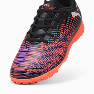 FUTURE 8 PLAY Turf Training Big Kids' Soccer Cleats, PUMA Black-PUMA White-Glowing Red, extralarge