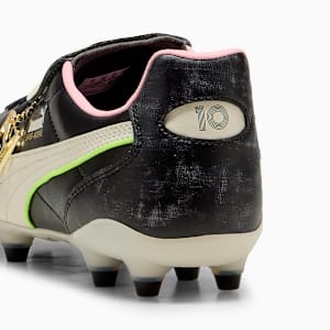 KING TOP x MUNDIAL Firm Ground/Artificial Ground Men's Soccer Cleats, PUMA Black-PUMA White-Poison Pink, extralarge