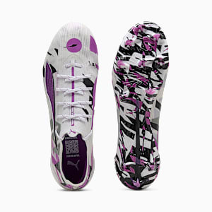 ULTRA 5 ULTIMATE FOREVER Firm Ground Men's Soccer Cleats, PUMA White-Pure Magenta-Feather Gray-PUMA Black, extralarge