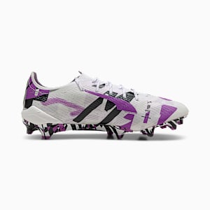 ULTRA 5 ULTIMATE FOREVER Firm Ground Men's Soccer Cleats, PUMA White-Pure Magenta-Feather Gray-PUMA Black, extralarge