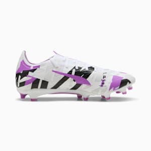 ULTRA 5 MATCH FOREVER Firm Ground/Artificial Ground Men's Soccer Cleats, PUMA White-Pure Magenta-Feather Gray-PUMA Black, extralarge