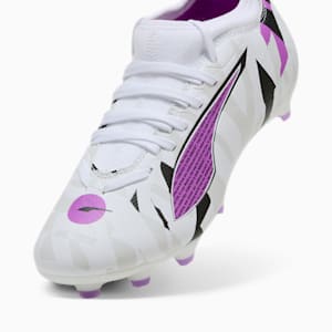 Tacos de fútbol adolescentes ULTRA 5 MATCH FOREVER FG/AG, PUMA White-Pure Magenta-Feather Gray-PUMA Black, extralarge