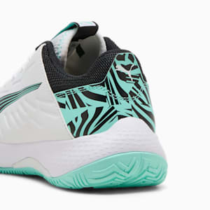 Accelerate UNTMD Handball Shoes Youth, PUMA White-PUMA Black-Electric Peppermint, extralarge