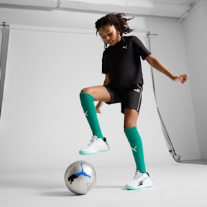 Accelerate UNTMD Handball Shoes Youth, PUMA White-PUMA Black-Electric Peppermint, extralarge