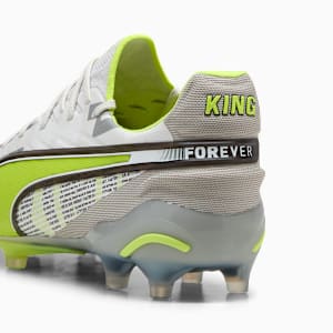 Tacos de fÃºtbol  suelo firme/artificial KING ULTIMATE FOREVER, Feather Gray-Electric Lime-PUMA White-Flat Light Gray, extralarge