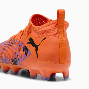 FUTURE 8 MATCH CREATIVITY Firm Ground/Artificial Ground Big Kids' Soccer Cleats, Orange Poppy-PUMA Black-Dark Amethyst, extralarge