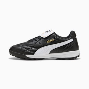 KING TOP TT Soccer Boots, PUMA Black-PUMA White-PUMA Gold, extralarge