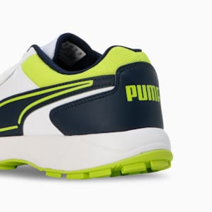 Cricket Strike Men's Shoes, PUMA White-Lime Smash-Club Navy, extralarge-IND