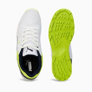 Cricket Strike Men's Shoes, PUMA White-Lime Smash-Club Navy, extralarge-IND