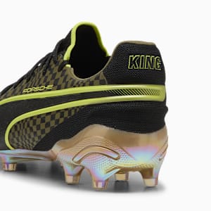 Tacos de fútbol unisex FG/AG KING ULTIMATE x PORSCHE, Olive Drab-PUMA Black-PUMA Gold, extralarge