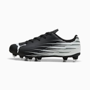 ATTACANTO II FG/AG Soccer Cleats Youth, PUMA Black-PUMA White, extralarge