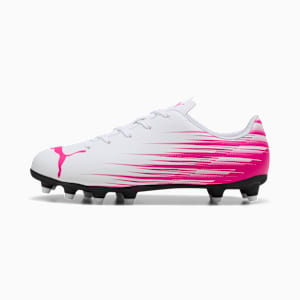 ATTACANTO II FG/AG Soccer Cleats Youth, PUMA White-Ravish, extralarge