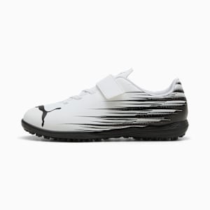 キッズ アタッカント II TT V サッカー トレーニングシューズ 17-24.5cm, PUMA White-PUMA Black, extralarge-JPN