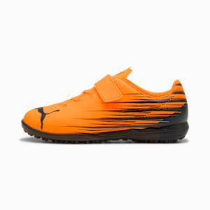 キッズ アタッカント II TT V サッカー トレーニングシューズ 17-24.5cm, Heat Fire-PUMA Black, extralarge-JPN