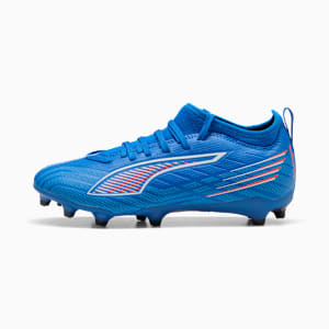 ULTRA 6 MATCH FG/AG Football Boots Youth, Ultra Blue-PUMA White-Glowing Red, extralarge