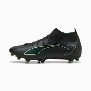 ULTRA 6 MATCH+ FG/AG Football Boots Unisex, PUMA Black-Fizzy Light-Green Terrain, extralarge-GBR