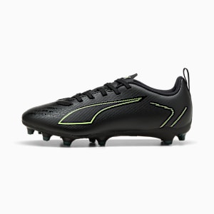 ULTRA 6 PLAY FG/AG Football Boots Youth, PUMA Black-Fizzy Light-Green Terrain, extralarge-GBR