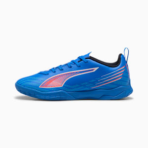 ULTRA 6 PLAY Futsal Boots Youth, Ultra Blue-PUMA White-Glowing Red, large-GBR