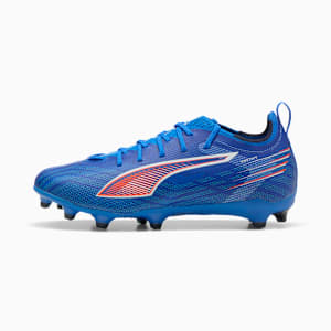 ULTRA 6 PRO FG/AG Jr Football Boots Youth, Ultra Blue-PUMA White-Glowing Red, extralarge