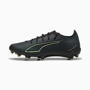 ULTRA 6 ULTIMATE FG Football Boots Unisex, PUMA Black-Fizzy Light-Green Terrain, extralarge