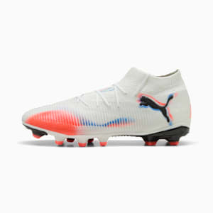 FUTURE 8 PRO FG/AG Football Boots Unisex, PUMA White-PUMA Black-Glowing Red, extralarge