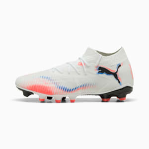FUTURE 8 MATCH FG/AG Football Boots Unisex, PUMA White-PUMA Black-Glowing Red, extralarge