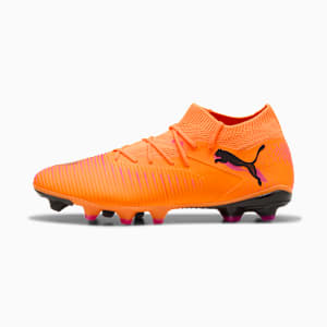 FUTURE 8 MATCH Firm/Artificial Ground Soccer Cleats, Heat Fire-PUMA Black-Ravish, extralarge