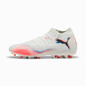 FUTURE 8 MATCH MG Football Boots Unisex, PUMA White-PUMA Black-Glowing Red, extralarge-GBR